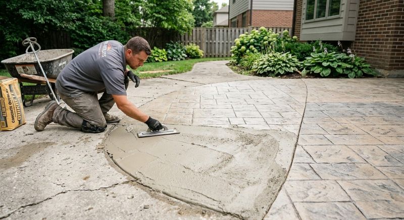 Stamped Concrete Construction in Fort Worth, TX